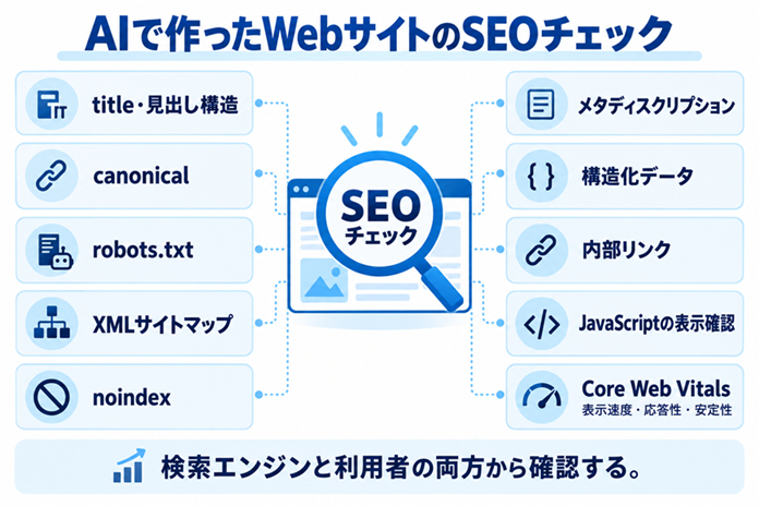 AIで作ったWebサイトで確認したいテクニカルSEO項目